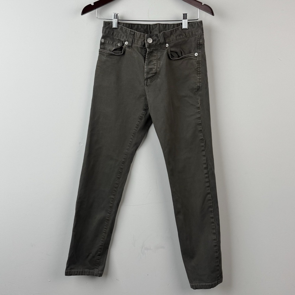 Buck Mason Maverick Slim Jeans Mens 28x34 Black Faded Denim Harbor Twill BM12101